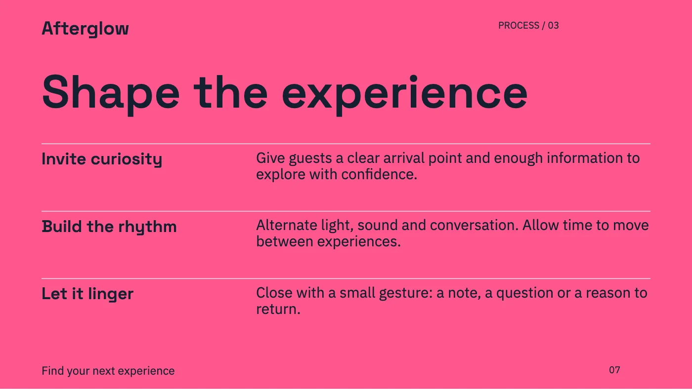 Presentation layout, page 7