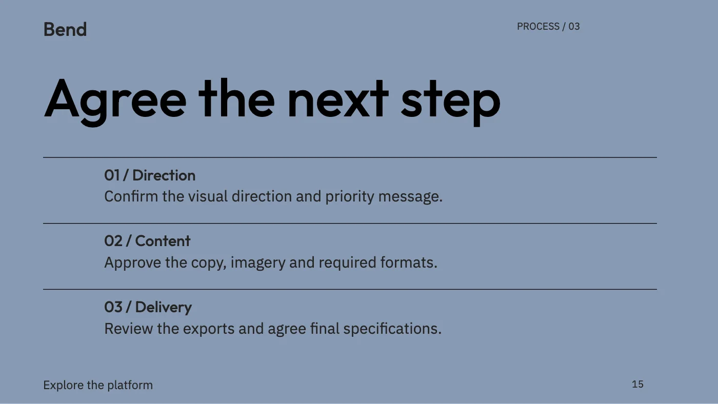 Presentation layout, page 15