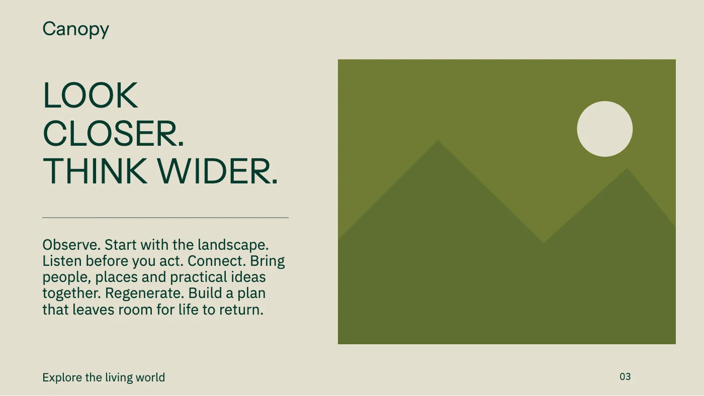 Presentation layout, page 3