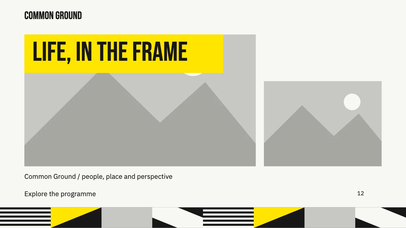 Presentation layout, page 12