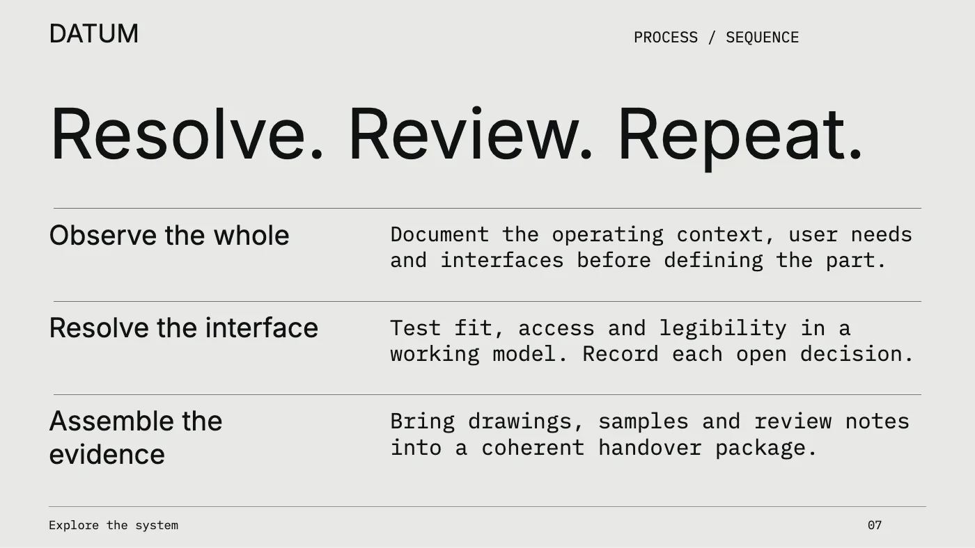 Presentation layout, page 7
