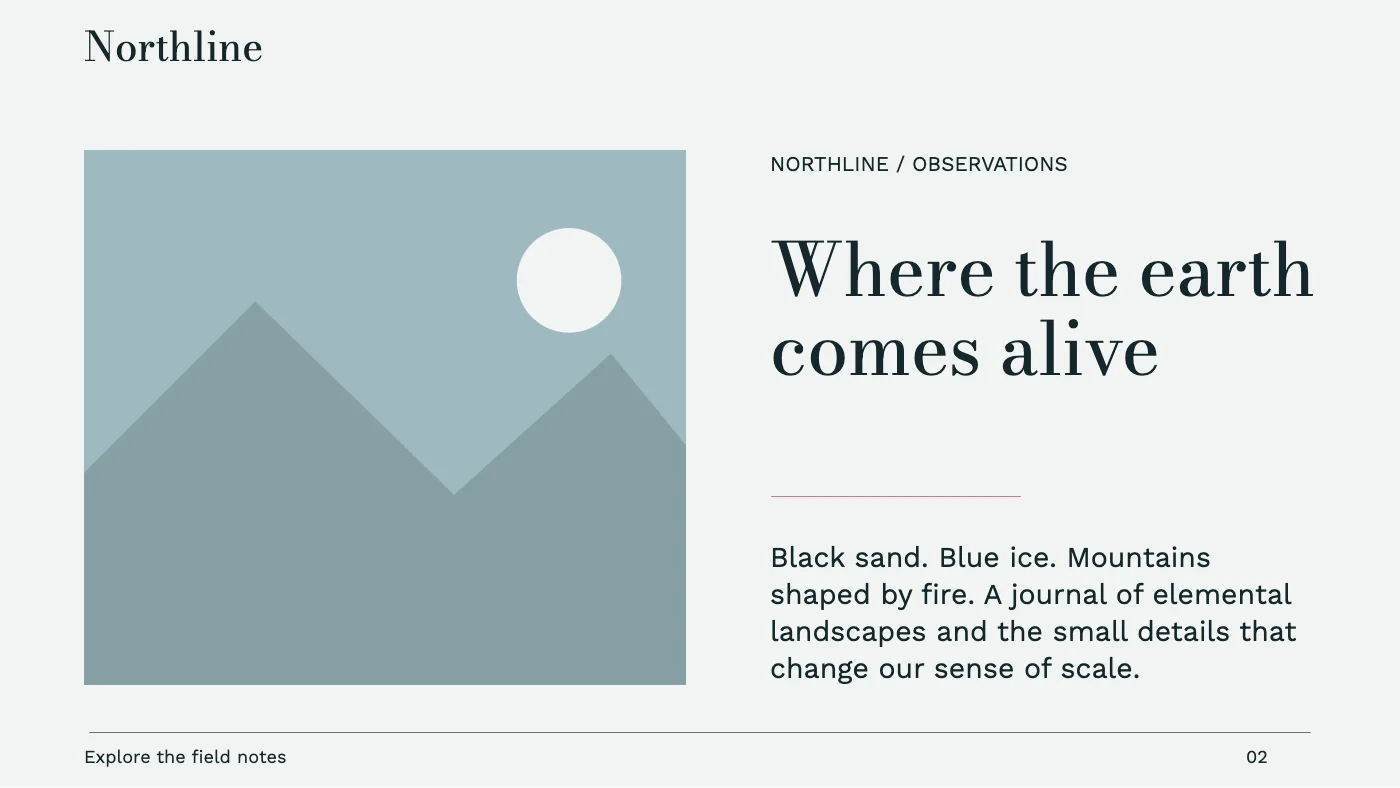 Presentation layout, page 2