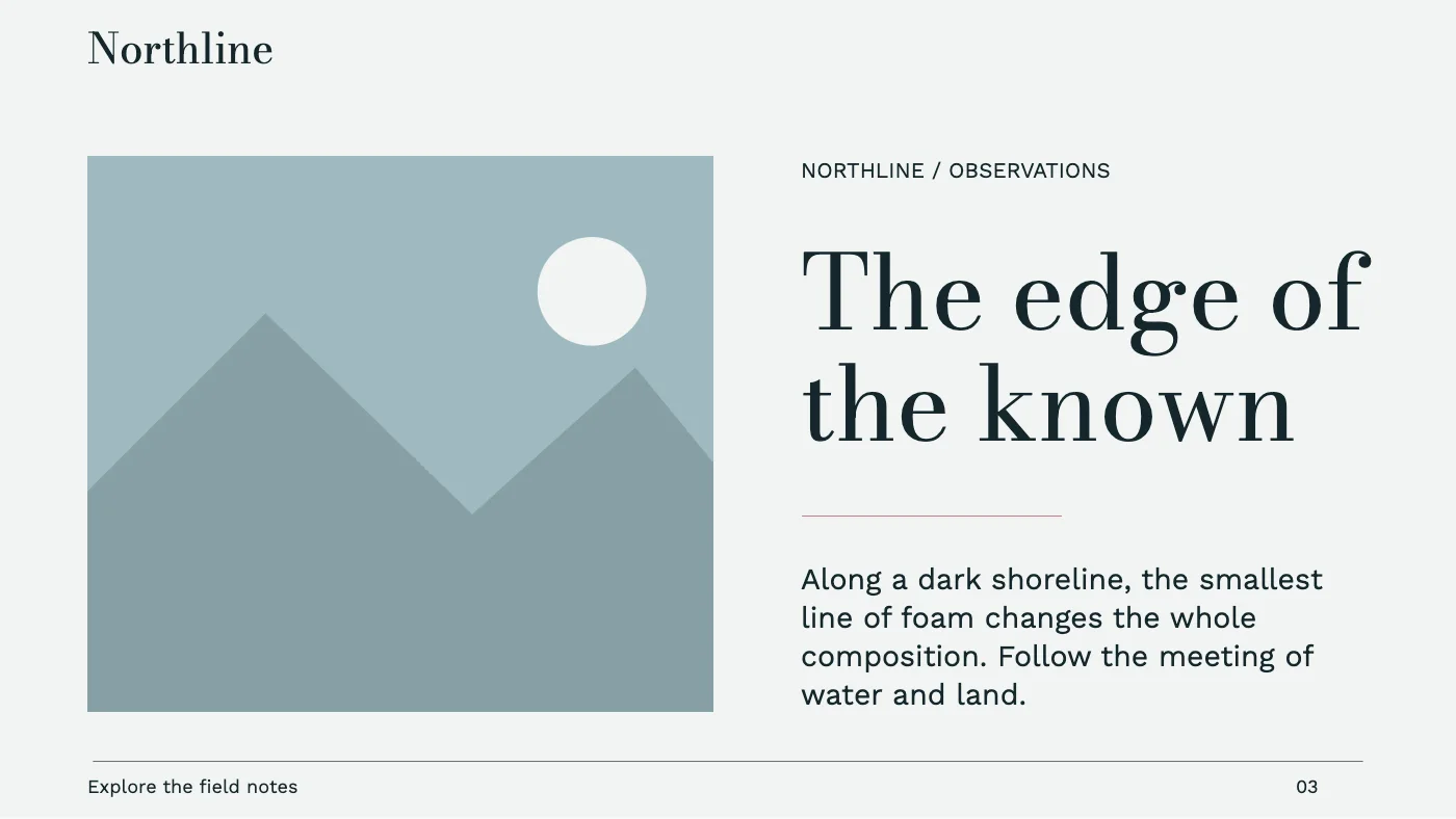 Presentation layout, page 3