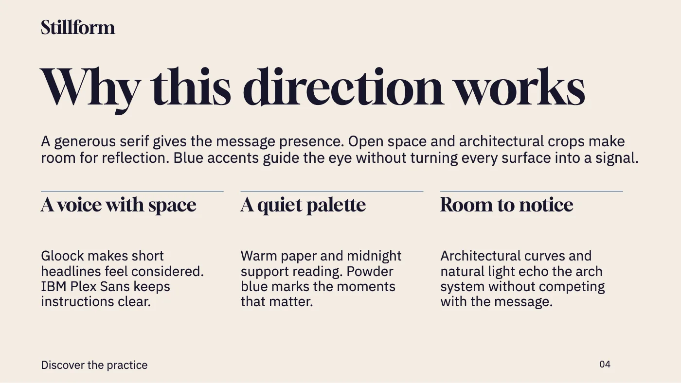 Presentation layout, page 4