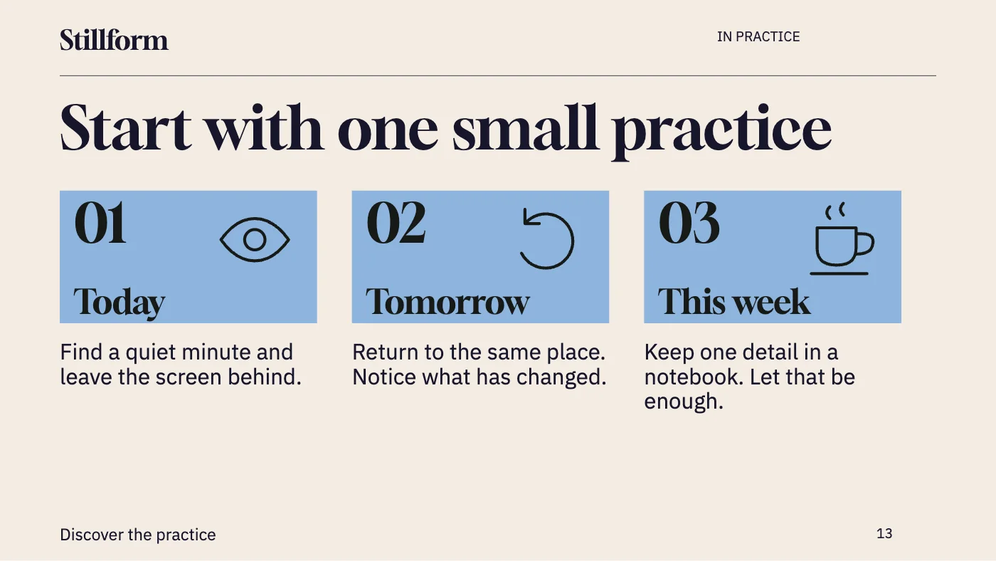Presentation layout, page 13