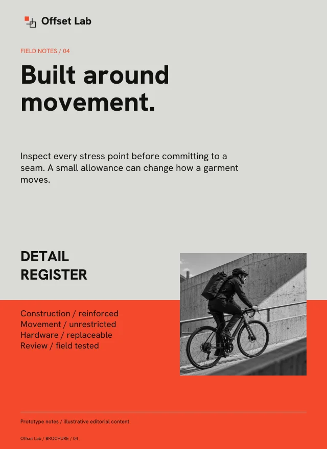 Brochure layout, page 4