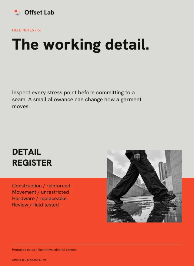 Brochure layout, page 6