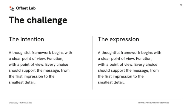 Presentation layout, page 7