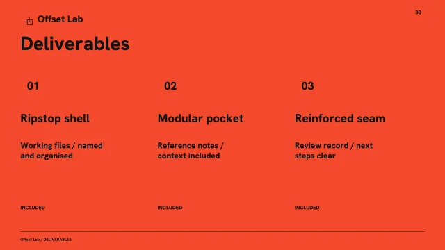 Presentation layout, page 30