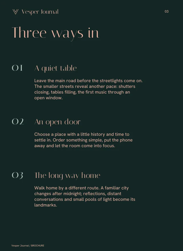 Brochure layout, page 3