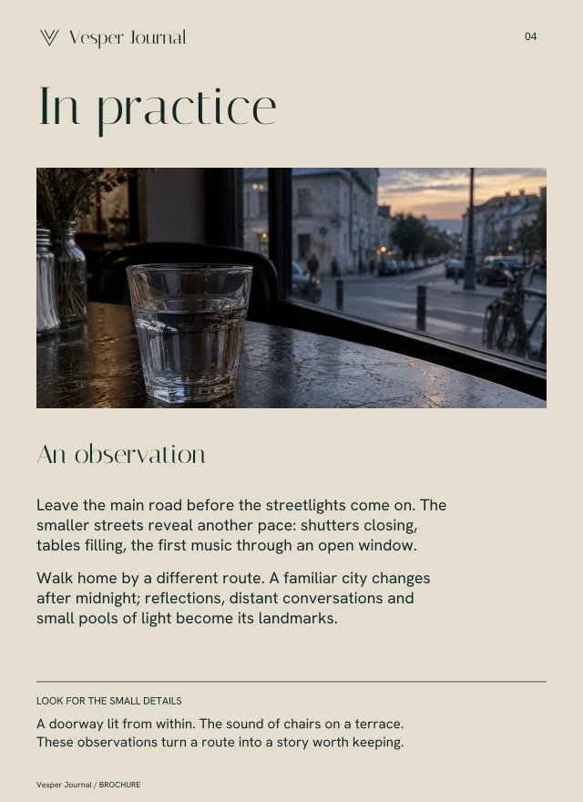 Brochure layout, page 4
