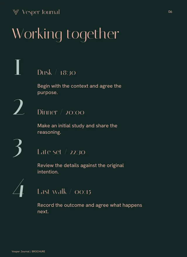 Brochure layout, page 6