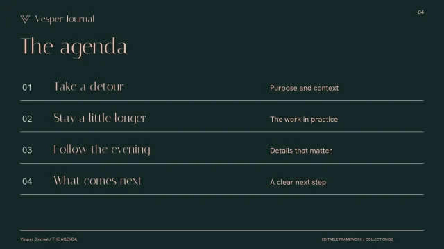 Presentation layout, page 4