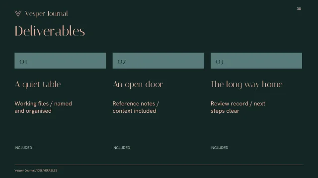 Presentation layout, page 30