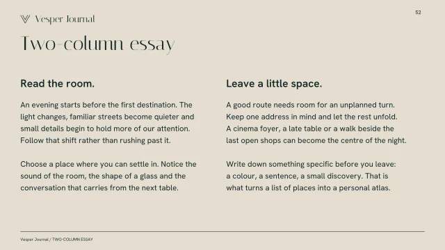 Presentation layout, page 52