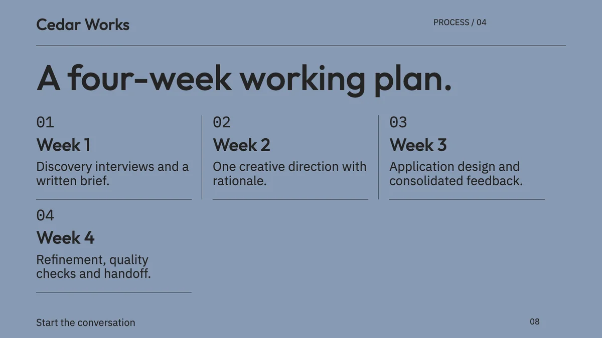Worked example layout, page 8