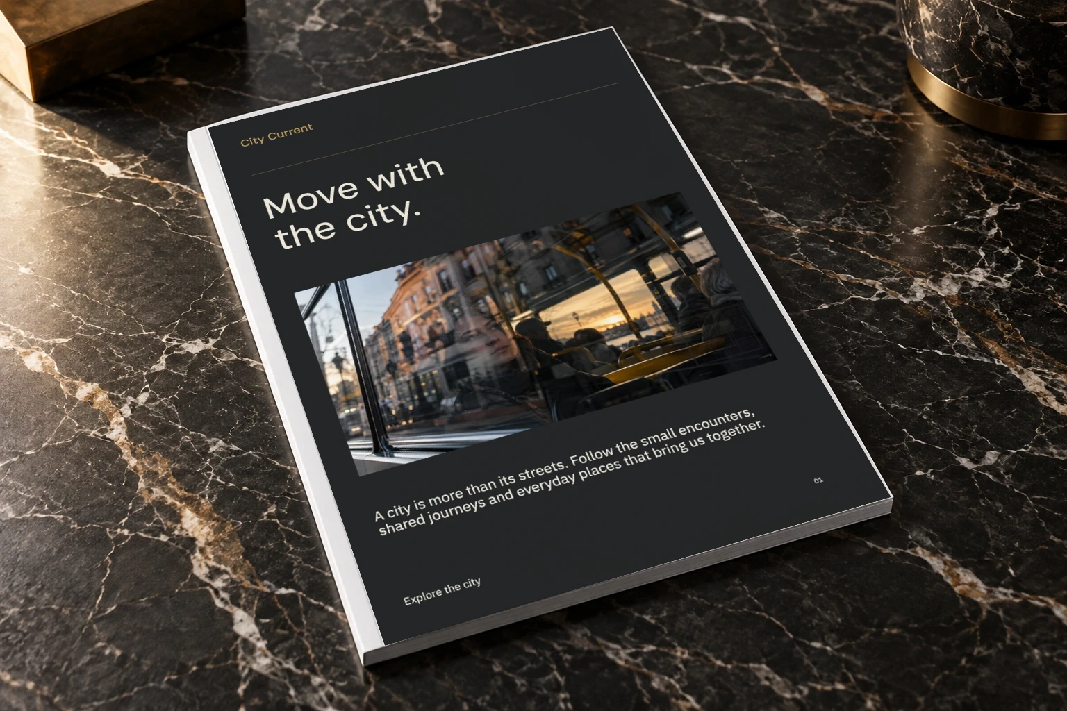 Magazine / black marble featuring City Current