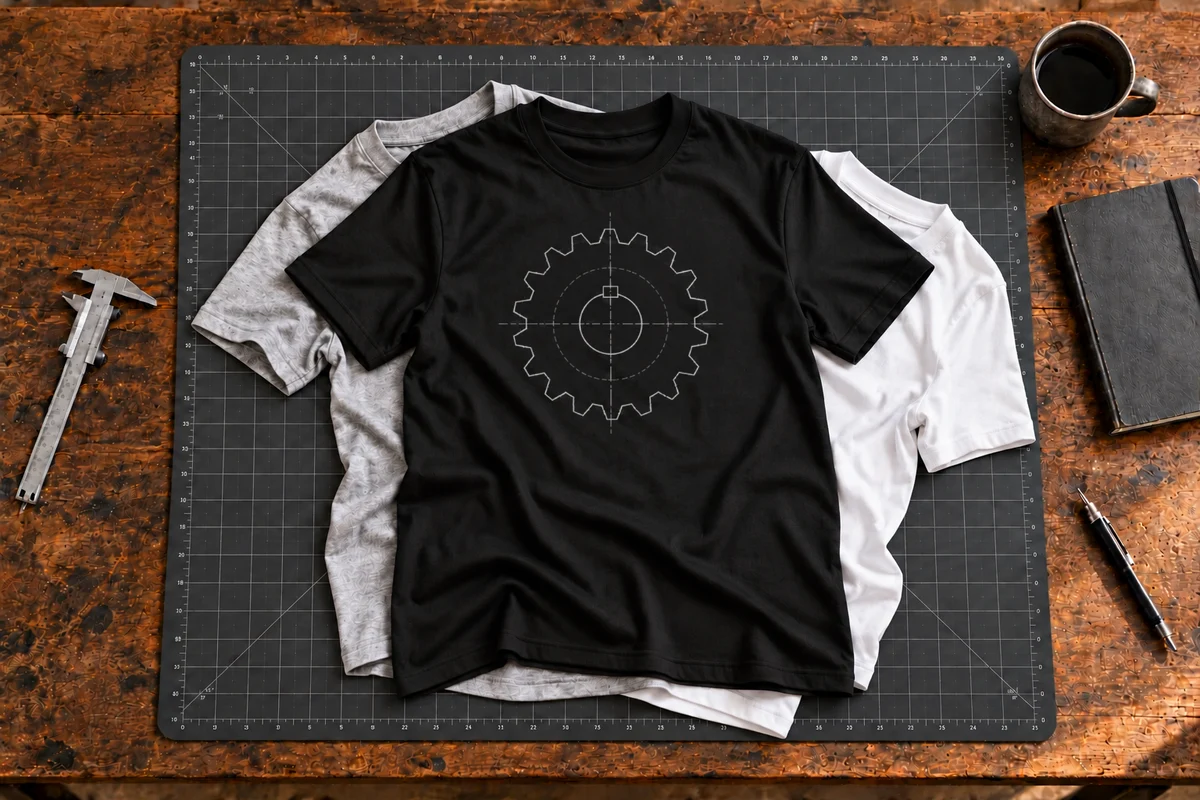 Datum · Gear T-shirt example
