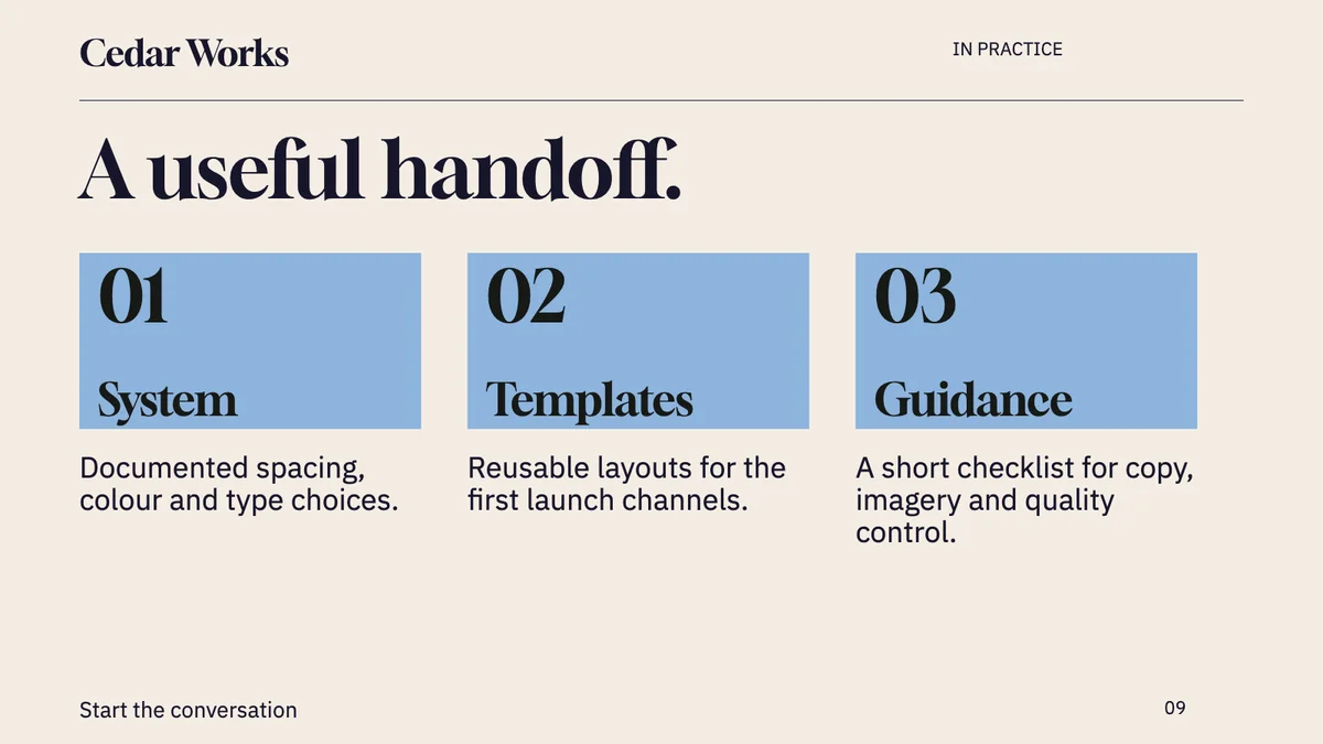 Worked example layout, page 9