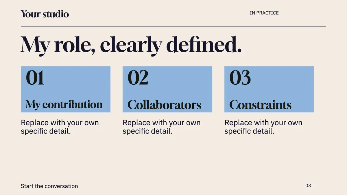 Guided template layout, page 3