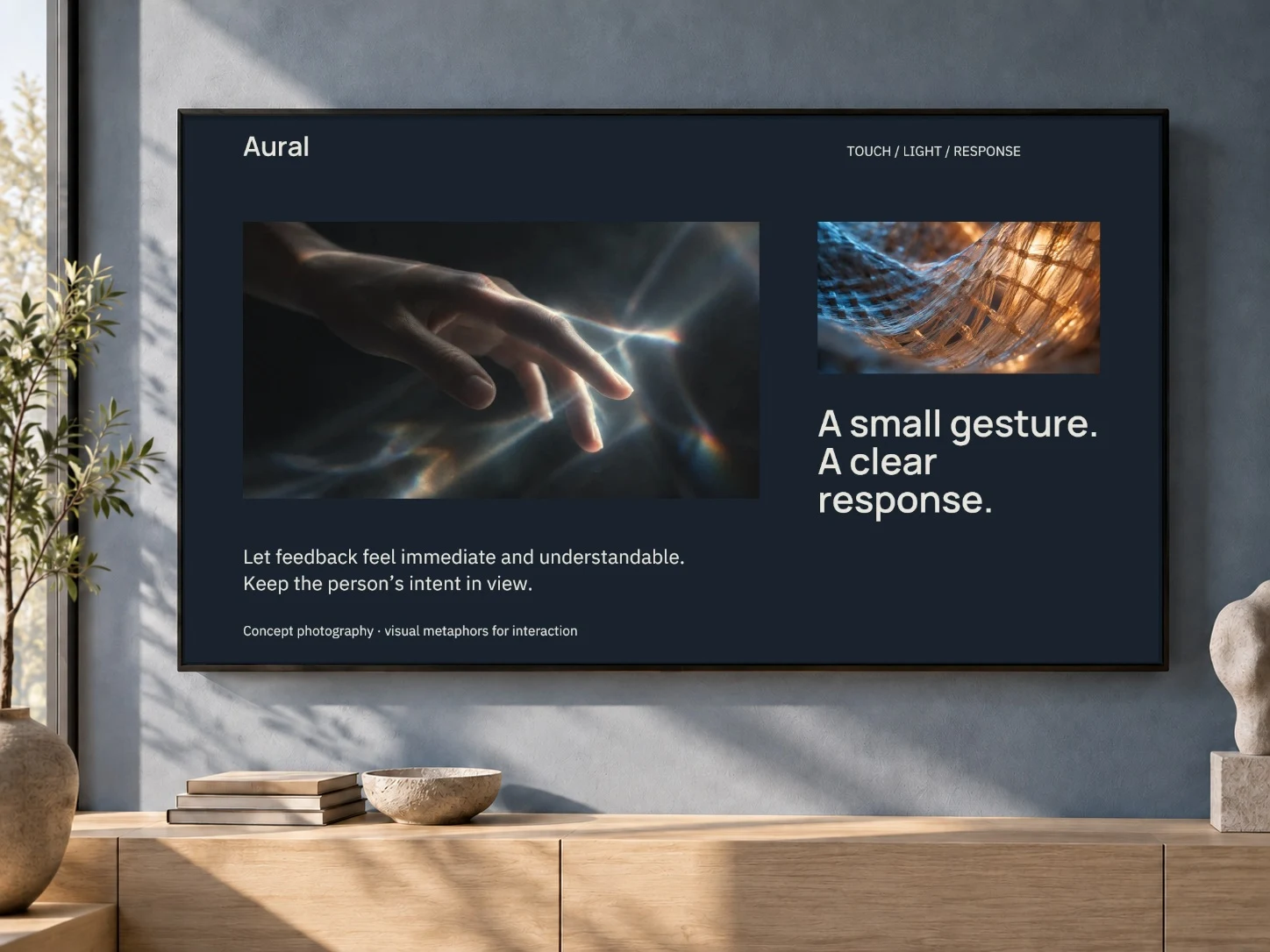 Aural · Wall Display example
