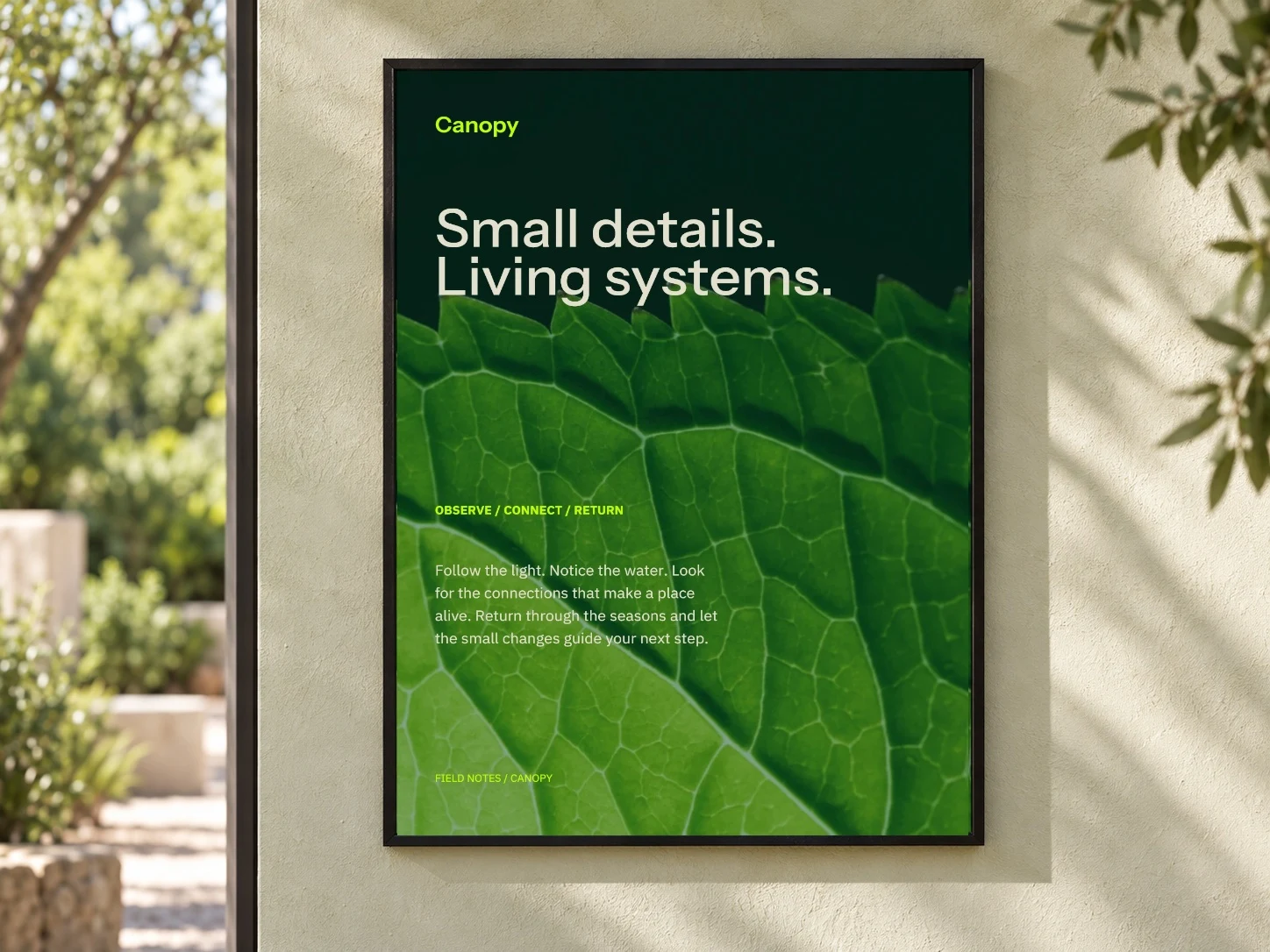 Canopy · Garden Wall example