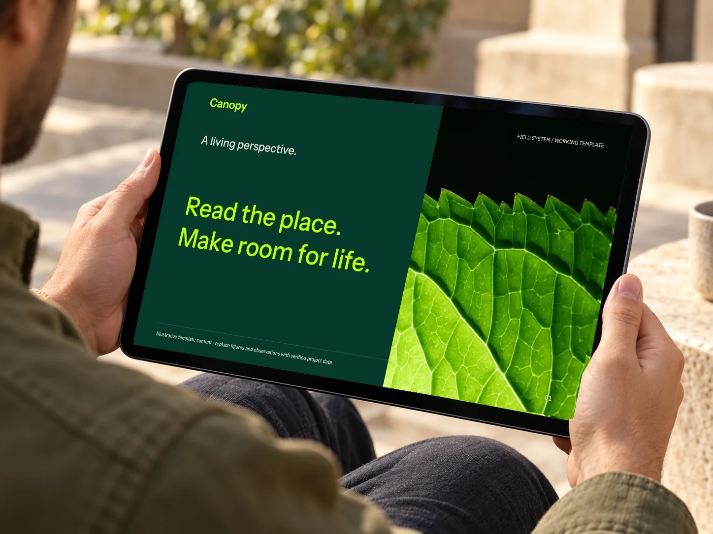 Canopy · Tablet Courtyard example