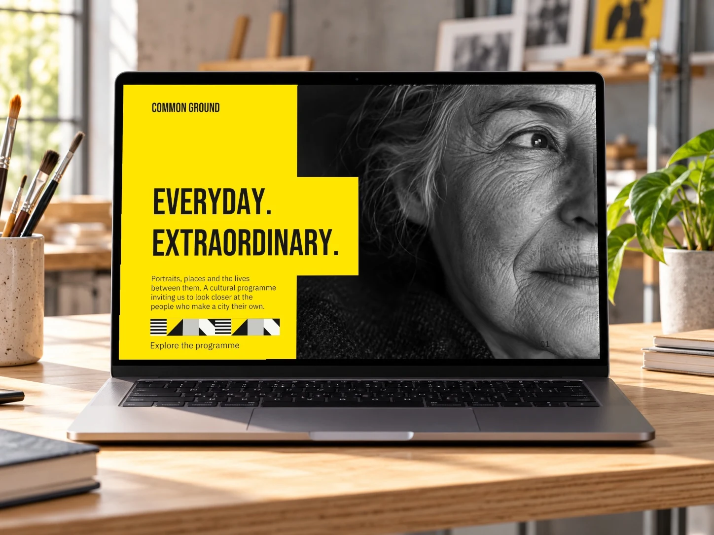 Common Ground · Laptop Desk example
