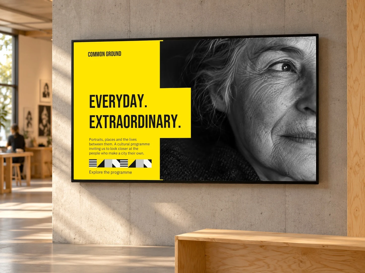 Common Ground · Wall Display example