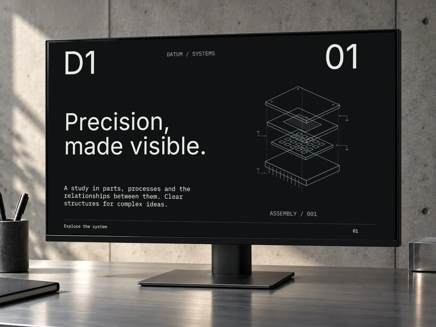 Datum · Desktop Display example