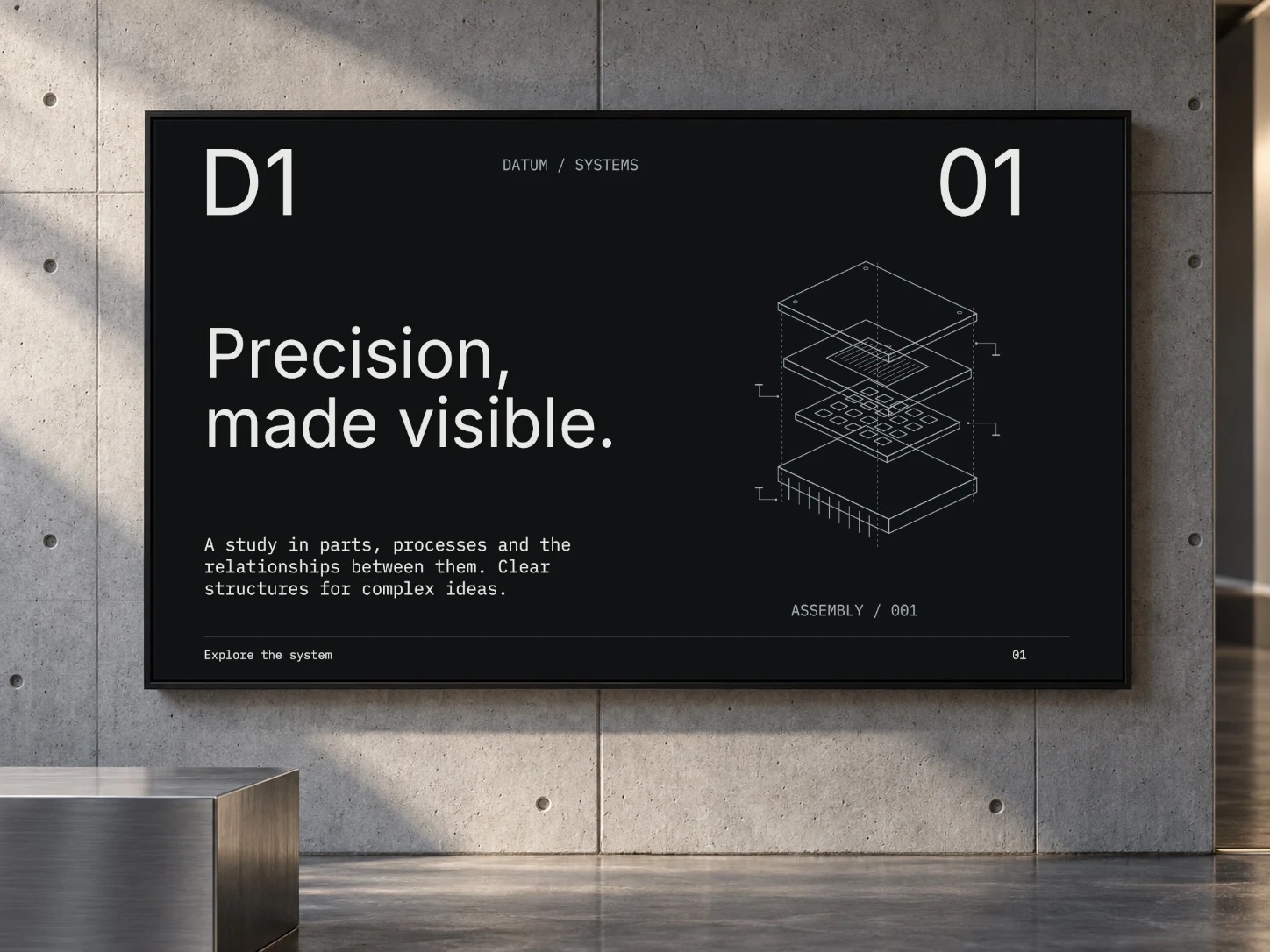 Datum · Wall Display example
