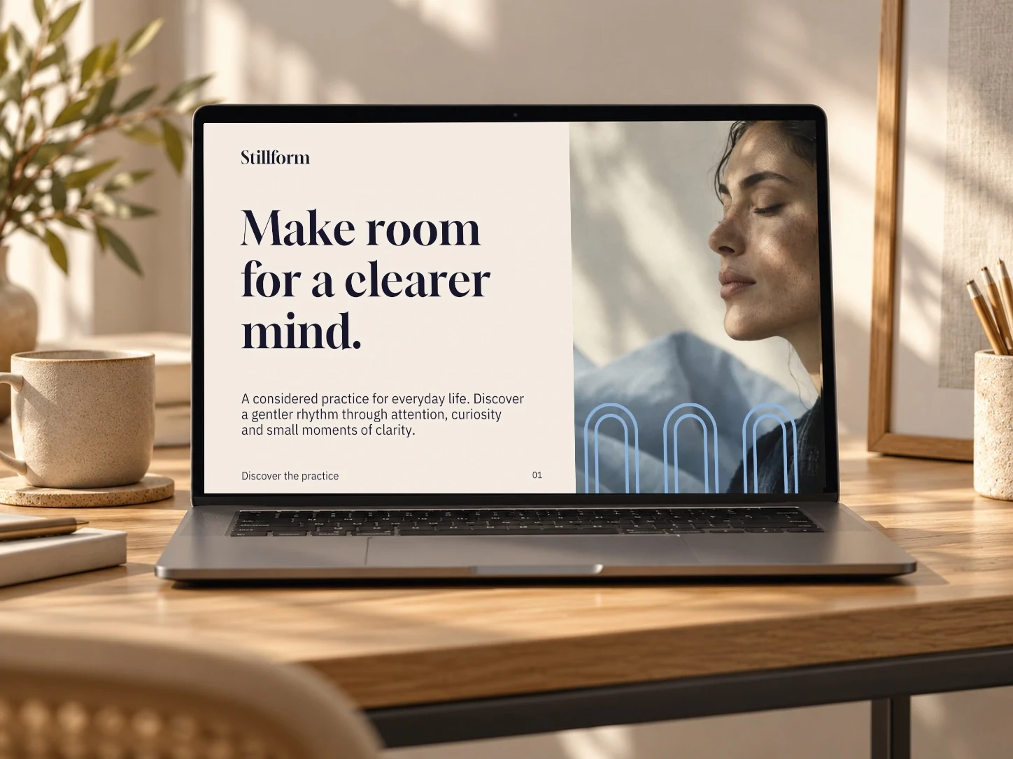 Stillform · Laptop Desk example