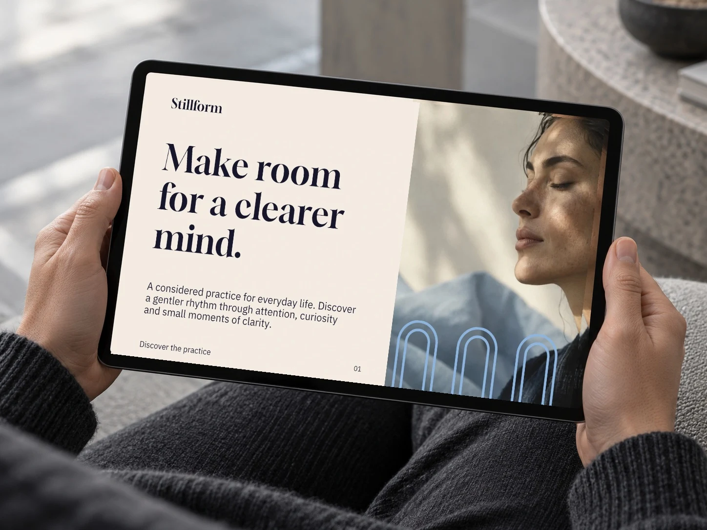 Stillform · Tablet Lap example