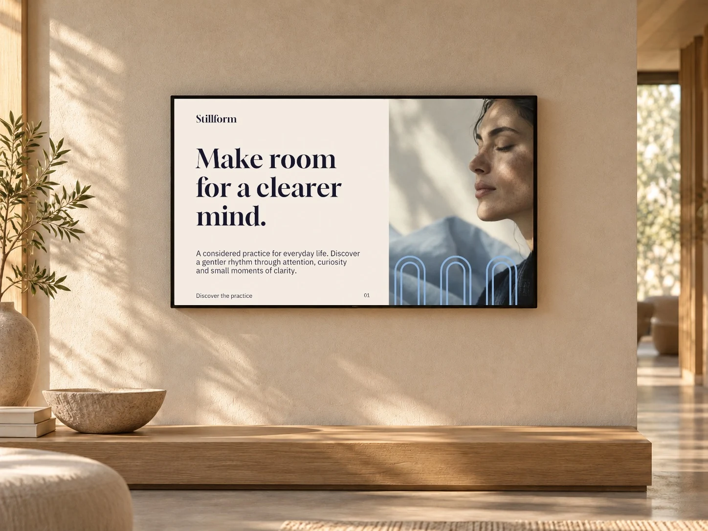 Stillform · Wall Display example